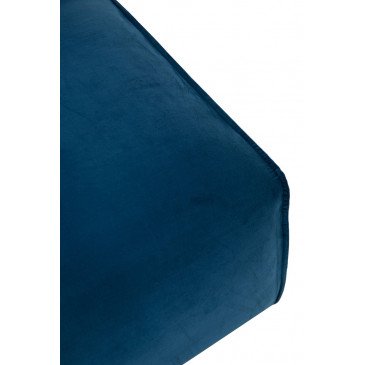 Fauteuil Droit Textile/Bois Bleu | www.cosy-home-design.fr